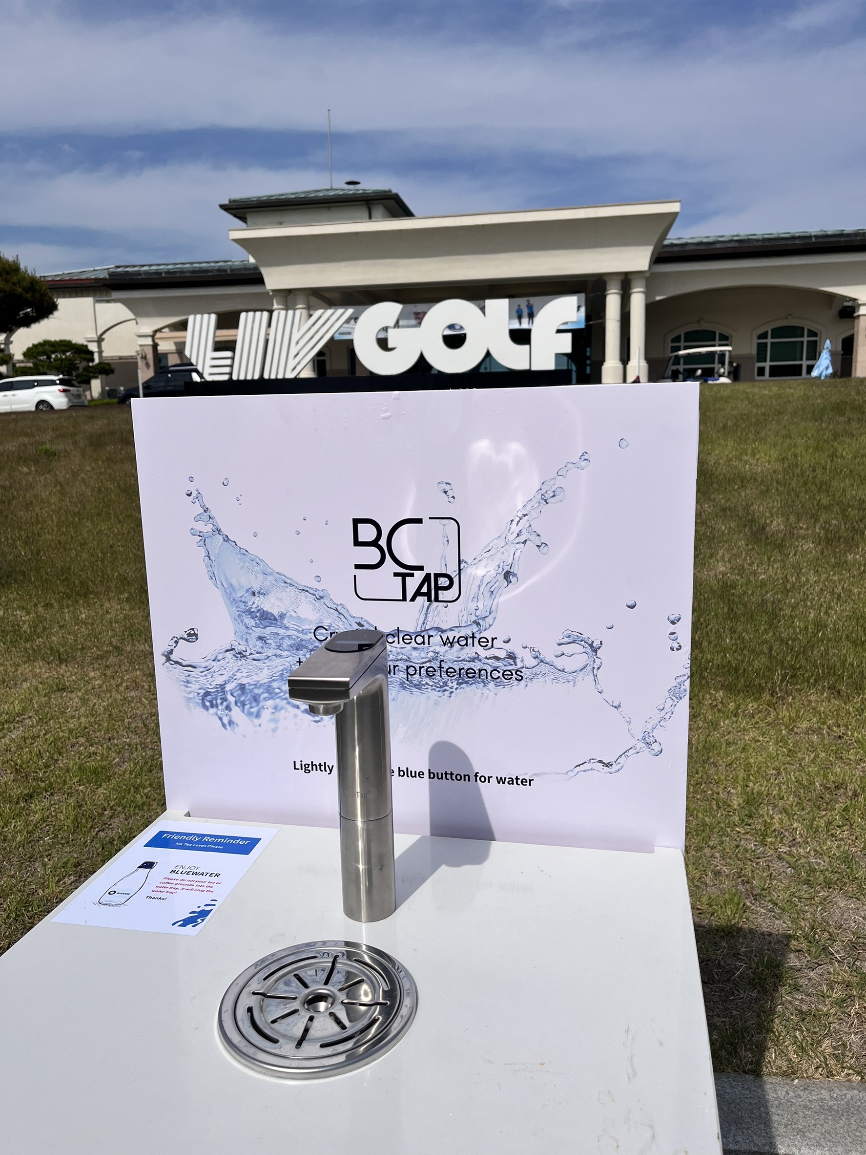 BC TAP 飲水設備於 LIV Golf Korea 賽事現場