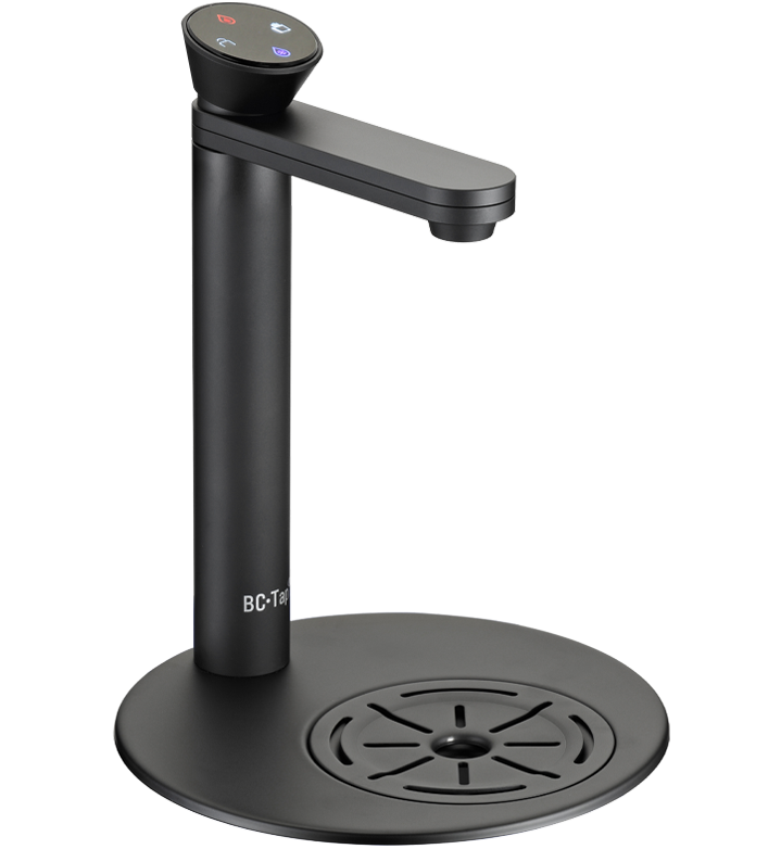 AQUATEK BC TAP-2S 消光黑感應龍頭與不鏽鋼水盤
